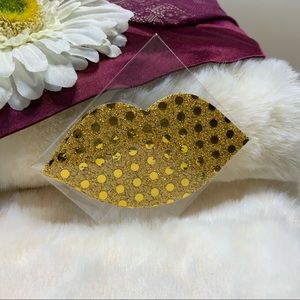 MIX/MATCH to save Pasties: Lips with golden sequins 🏳️‍🌈 Happy Pride 🏳️‍🌈